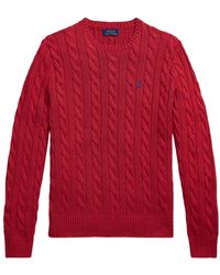 Polo Ralph Lauren - Pull À Maille Torsadé En Coton - Lyst