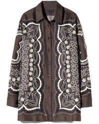 Nili Lotan - Alfie Bandana-Print Shirt - Lyst