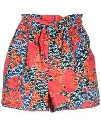 Ulla Johnson - Edlyn High-Waist Mini Shorts - Lyst