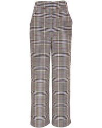 Veronica Beard - Brixton Checked Tailored Trousers - Lyst