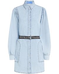 Karl Lagerfeld - Robe-Chemise En Jean À Manches Bouffantes - Lyst