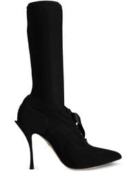 Dolce & Gabbana - Lace-Up Heeled Boots - Lyst