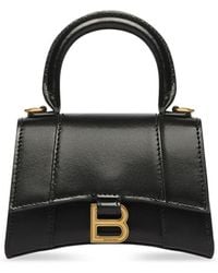 Balenciaga - Mini Hourglass Leather Crossbody Bag - Lyst
