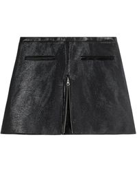 Courreges - Heritage Cotton Miniskirt With Zipper And Pockets - Lyst