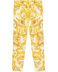Dolce & Gabbana - Printed Casual Trousers - Lyst