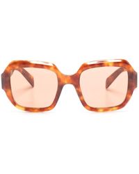 Prada - Tortoiseshell Oversized-frame Tinted Sunglasses - Lyst