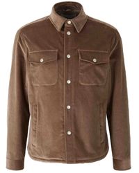 Lardini - Corduroy Shirt Jacket - Lyst