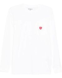 Carhartt - T-Shirt A Maniche Lunghe Con Taschino - Lyst