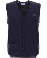 Sun 68 - Gilet Con Scollo A V - Lyst