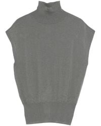 Rick Owens - Turtleneck Sleeveless Top - Lyst