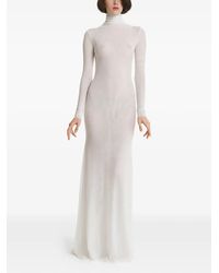 2310 STUDIO - Mesh High-Neck Maxi Dress - Lyst