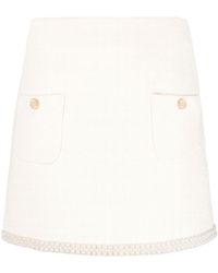 Sandro - A-line Tweed Miniskirt - Lyst