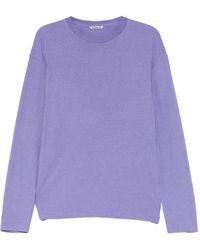 AURALEE - Brushed Long-Sleeve T-Shirt - Lyst