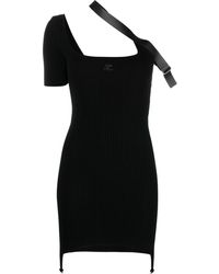 Courreges - Asymmetrische Mini-jurk - Lyst