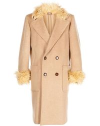 Late Checkout - Wool Double-Breasted Coat - Lyst