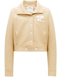 Courreges - Bomberjacke Mit Logo-Patch - Lyst