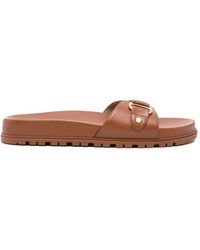 Ralph Lauren - Tasha Buckle-Detail Sandals - Lyst