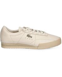 Lacoste - Aura Logo-Plaque Leather Sneakers - Lyst
