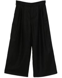 Susanne Bommer - Pleated Wide-Leg Tailored Trousers - Lyst