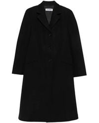 Jil Sander - Felt Wool Coat - Lyst