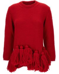 Comme des Garçons - Tassel-Detail Fringed Sweater - Lyst