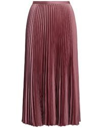 Ralph Lauren - Zip Midi Pleated Skirt - Lyst