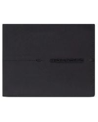 Piquadro - Logo-Plaque Bi-Fold Wallet - Lyst