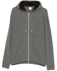 Eleventy - Zip-Up Cashmere Hood Cardigan - Lyst