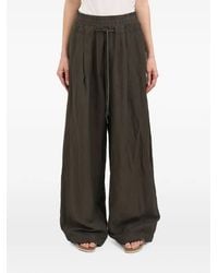Andrea Ya'aqov - Wide-Leg Drawstring Trousers - Lyst