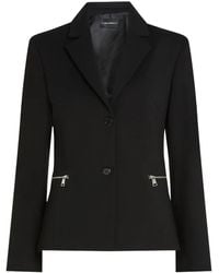 Karl Lagerfeld - Blazer À Simple Boutonnage - Lyst