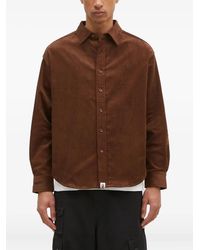 A Bathing Ape - Corduroy Button-Down Shirt - Lyst