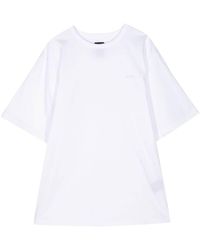 Juun.J - Embroidered-detail Cotton T-shirt - Lyst