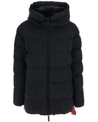 AFTER LABEL - Quilted Hooded Coat - Lyst