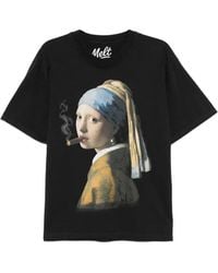 Melt - Graphic-Print Round Neck T-Shirt - Lyst