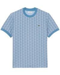 Lacoste - T-Shirt À Col Ras Du Cou - Lyst