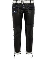 DSquared² - Chic Rebel Biker Trousers - Lyst