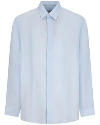 Lardini - Concealed-Front Shirt - Lyst