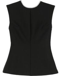 Rohe - Crystal-Embellished Open-Back Top - Lyst