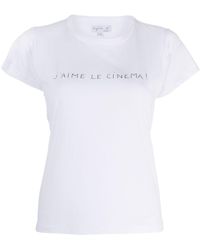 agnès b. - Short-sleeve Cotton T-shirt - Lyst
