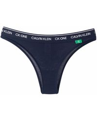 Calvin Klein - Tanga brasileño con logo en la cinturilla - Lyst