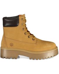 Lumberjack - Ersilia Lace-Up Leather Boots - Lyst