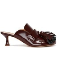 JW Anderson - Calf Leather Tassel Mules 55 - Lyst