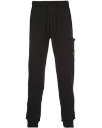 Stone Island Drawstring Track Trousers - Black