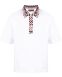 Missoni - Chevron-Trim Polo Shirt - Lyst