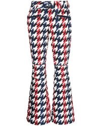 Perfect Moment - Aurora Houndstooth-print Flared Trousers - Lyst