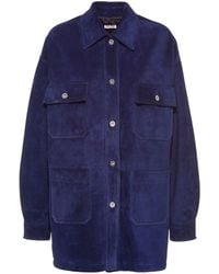 Miu Miu - Oversized Shirt Jacket - Lyst