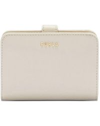 Furla - Cartera S Classic Compact Con Placa Del Logo - Lyst