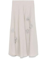 Akris Punto - Linen Maxi Skirt - Lyst