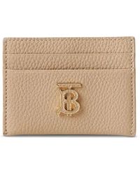 Burberry - Kartenetui Aus Gekörntem Leder - Lyst