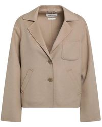 Weekend by Maxmara - Button-Up Notched-Lapel Jacket - Lyst